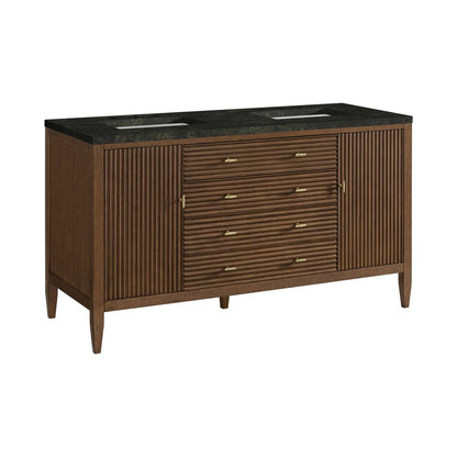 James Martin - Myrrin 60" Double Vanity, Mid Century Walnut, w/ 3 CM Phantome Eclos Top - 485-V60D-WLT-3PHT view 10