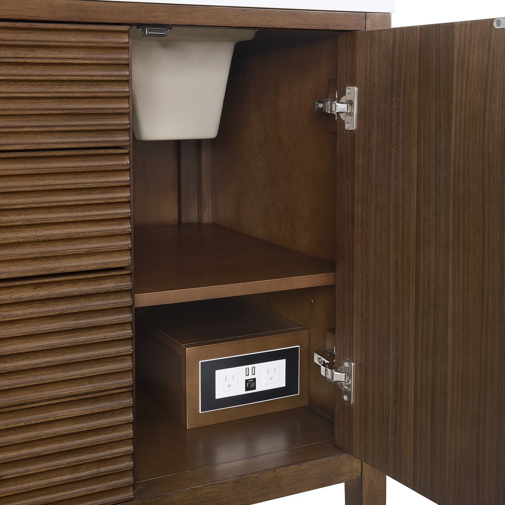 James Martin - Myrrin 60" Double Vanity, Mid Century Walnut, w/ 3 CM Phantome Eclos Top - 485-V60D-WLT-3PHT view 11
