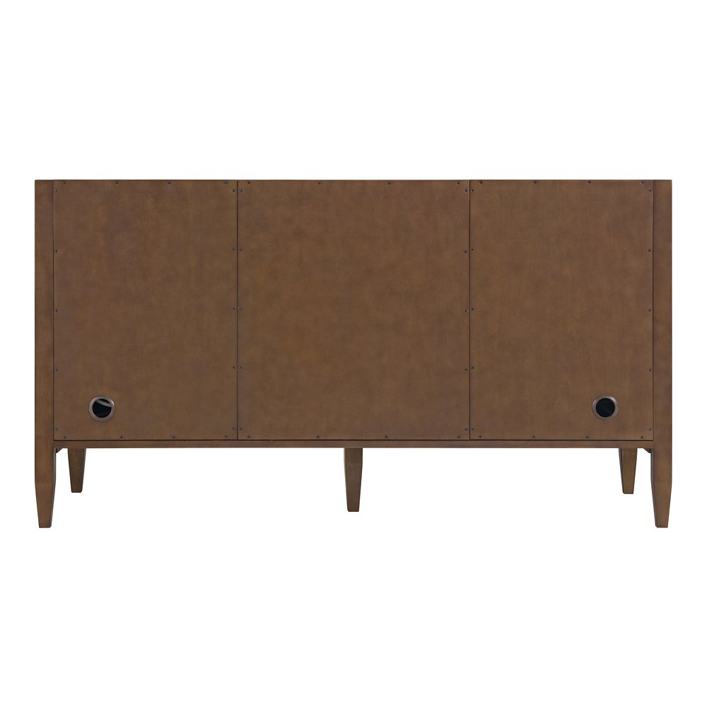 James Martin - Myrrin 60" Double Vanity, Mid Century Walnut w/ 3 CM White Zeus Silestone Top - 485-V60D-WLT-3WZ view 11