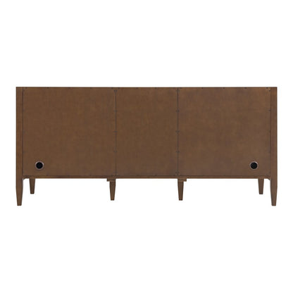 James Martin - Myrrin 72" Double Vanity, Mid Century Walnut w/ 3 CM Ethereal Noctis Silestone Top - 485-V72-WLT-3ENC view 9