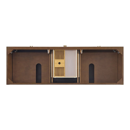James Martin - Myrrin 72" Double Vanity, Mid Century Walnut w/ 3 CM Parisien Bleu Silestone Top w/FreePower Wireless Charger - 485-V72-WLT-FPBL view 7