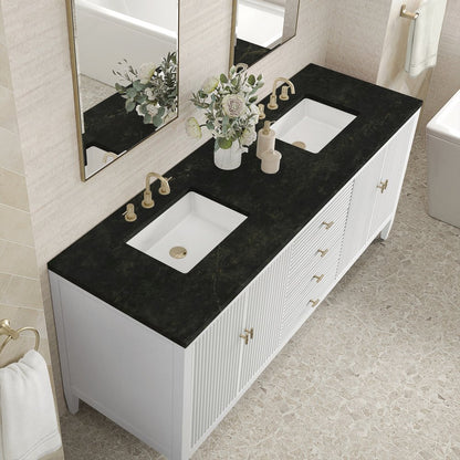 James Martin - Myrrin 72" Vanity, Bright White, w/ 3 CM Phantome Eclos Top - 485-V72-BW-3PHT view 7