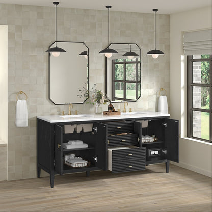 James Martin - Myrrin 72" Vanity, Carbon Oak - 485-V72-M-CBO view 5