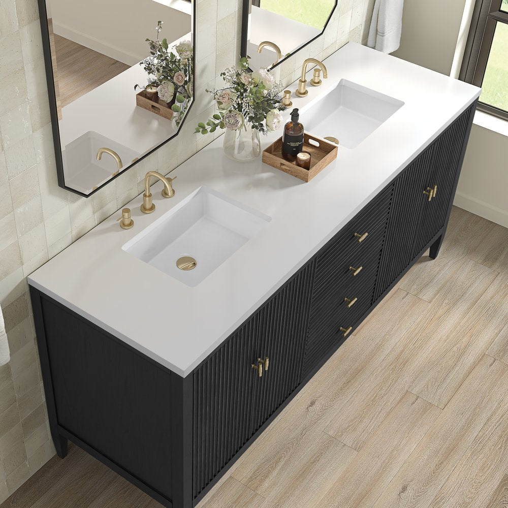 James Martin - Myrrin 72" Vanity, Carbon Oak - 485-V72-M-CBO view 7