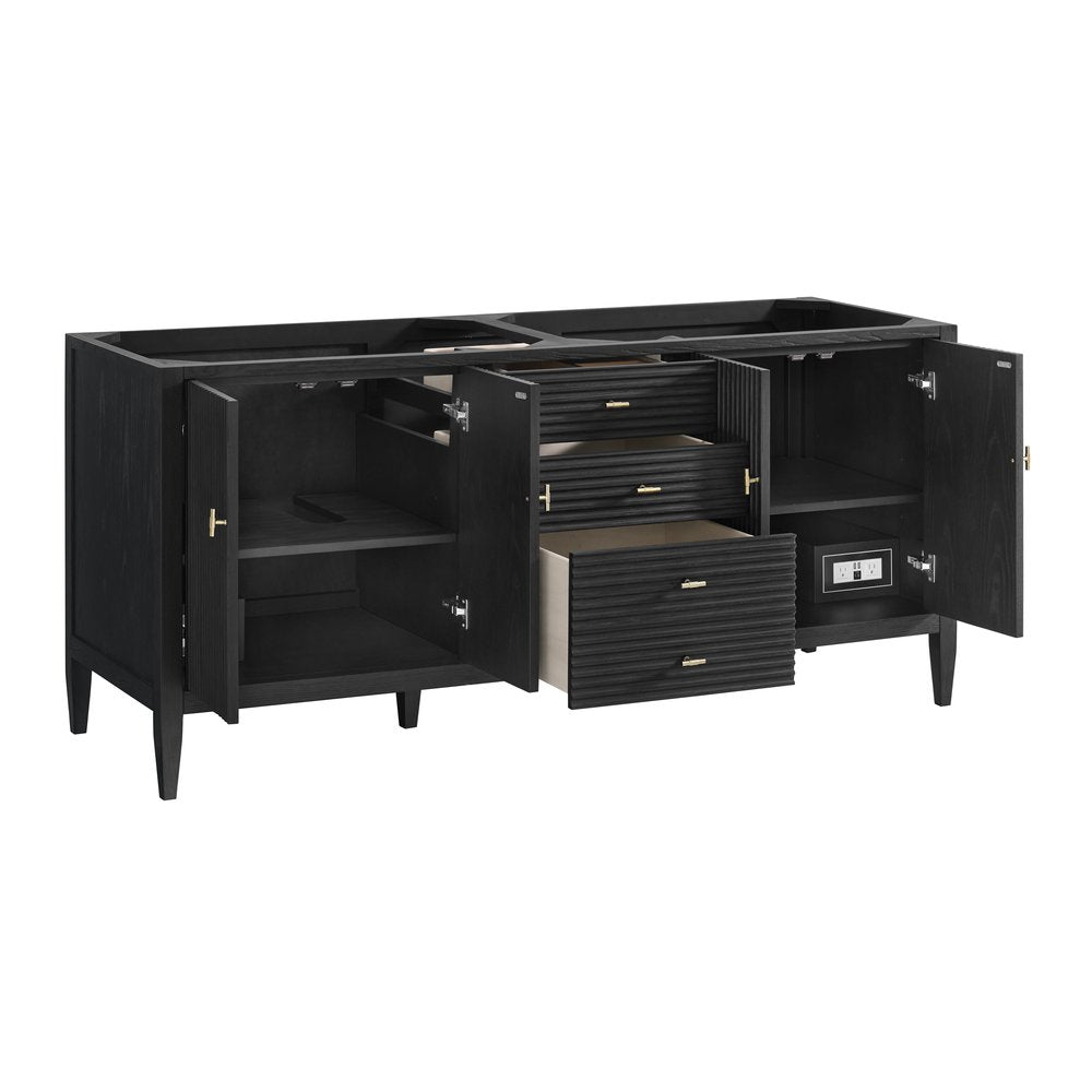 James Martin - Myrrin 72" Vanity, Carbon Oak - 485-V72-M-CBO view 9
