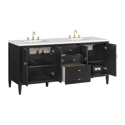 James Martin - Myrrin 72" Vanity, Carbon Oak - 485-V72-M-CBO view 10