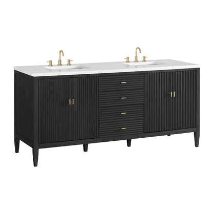 James Martin - Myrrin 72" Vanity, Carbon Oak - 485-V72-M-CBO view 12