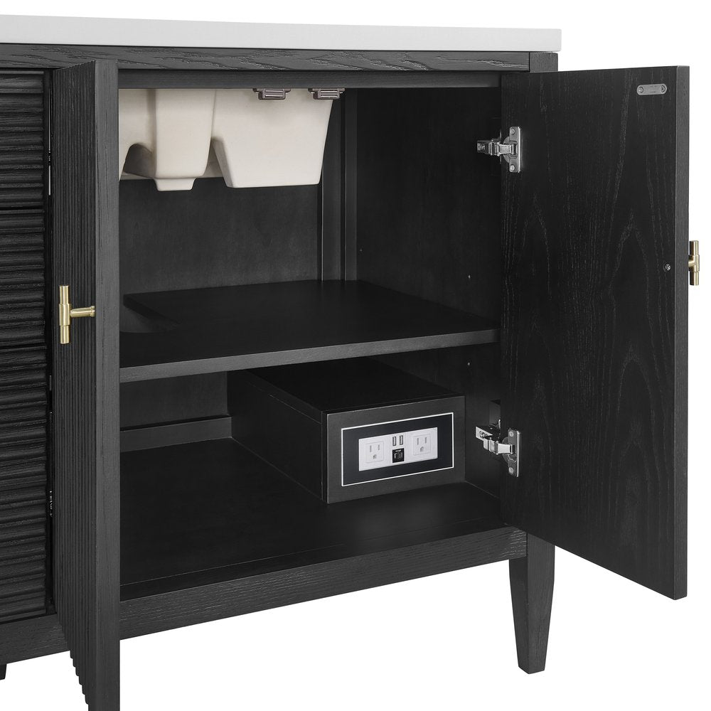 James Martin - Myrrin 72" Vanity, Carbon Oak - 485-V72-M-CBO view 14