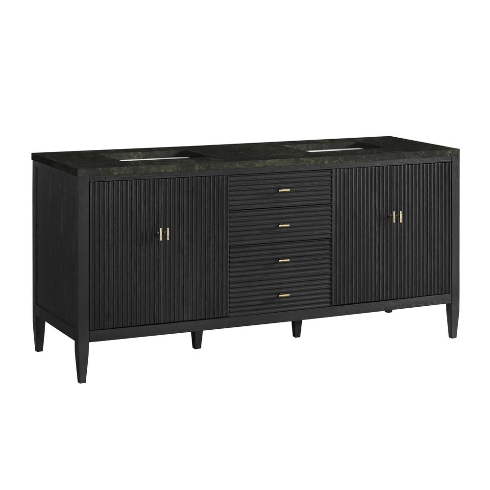 James Martin - Myrrin 72" Vanity, Carbon Oak, w/ 3 CM Phantome Eclos Top - 485-V72-CBO-3PHT view 10
