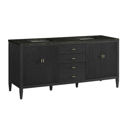James Martin - Myrrin 72" Vanity, Carbon Oak, w/ 3 CM Phantome Eclos Top - 485-V72-CBO-3PHT view 10