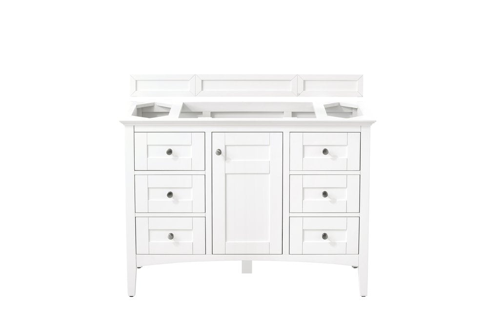 James Martin - Palisades 48" Single Vanity Cabinet, Bright  White - 527-V48-BW view 1