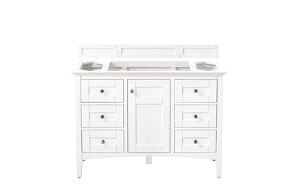 James Martin - Palisades 48" Single Vanity Cabinet, Bright  White - 527-V48-BW view 1