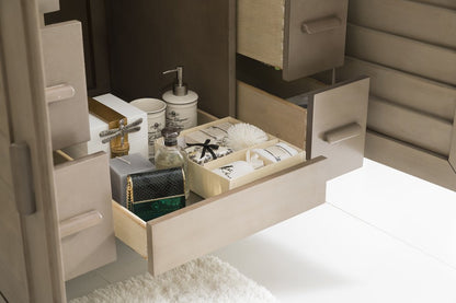 James Martin - Portland 36" Single Vanity Whitewashed Walnut w/ 3 CM Carrara Marble Top - 620-V36-WW-3CAR view 8