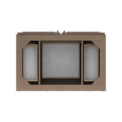 James Martin - Portland 36" Single Vanity Whitewashed Walnut w/ 3 CM Charcoal Soapstone Silestone Top - 620-V36-WW-3CSP view 6