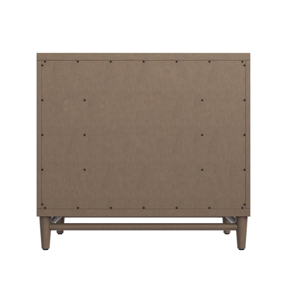 James Martin - Portland 36" Single Vanity Whitewashed Walnut w/ 3 CM Charcoal Soapstone Silestone Top - 620-V36-WW-3CSP view 10