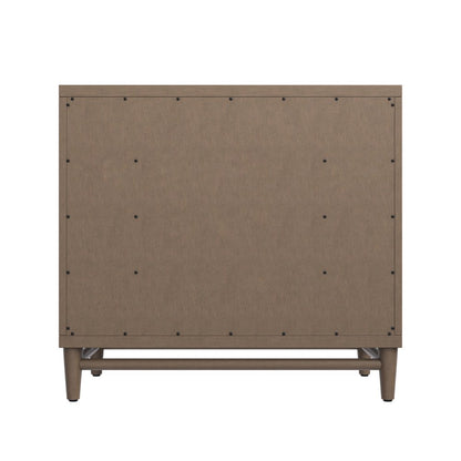 James Martin - Portland 36" Single Vanity Whitewashed Walnut w/ 3 CM White Zeus Silestone Top - 620-V36-WW-3WZ view 10