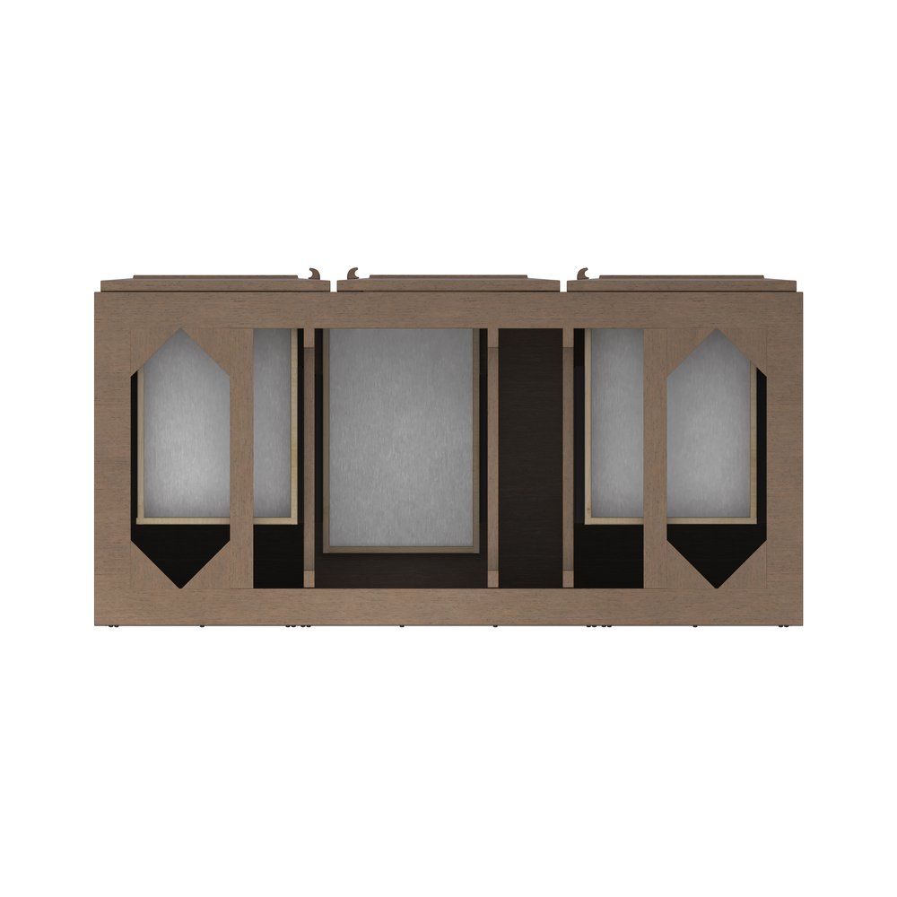 James Martin - Portland 48" Single Vanity Whitewashed Walnut w/ 3 CM Parisien Bleu Silestone Top - 620-V48-WW-3PBL view 5