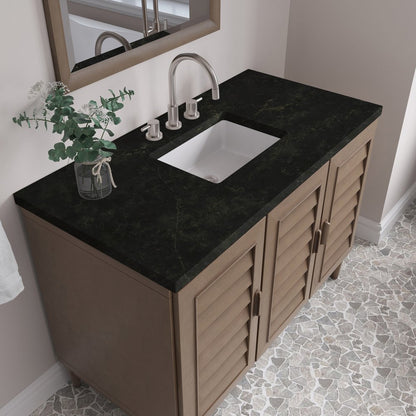 James Martin - Portland 48" Single Vanity, Whitewashed Walnut, w/ 3 CM Phantome Eclos Top - 620-V48-WW-3PHT view 8