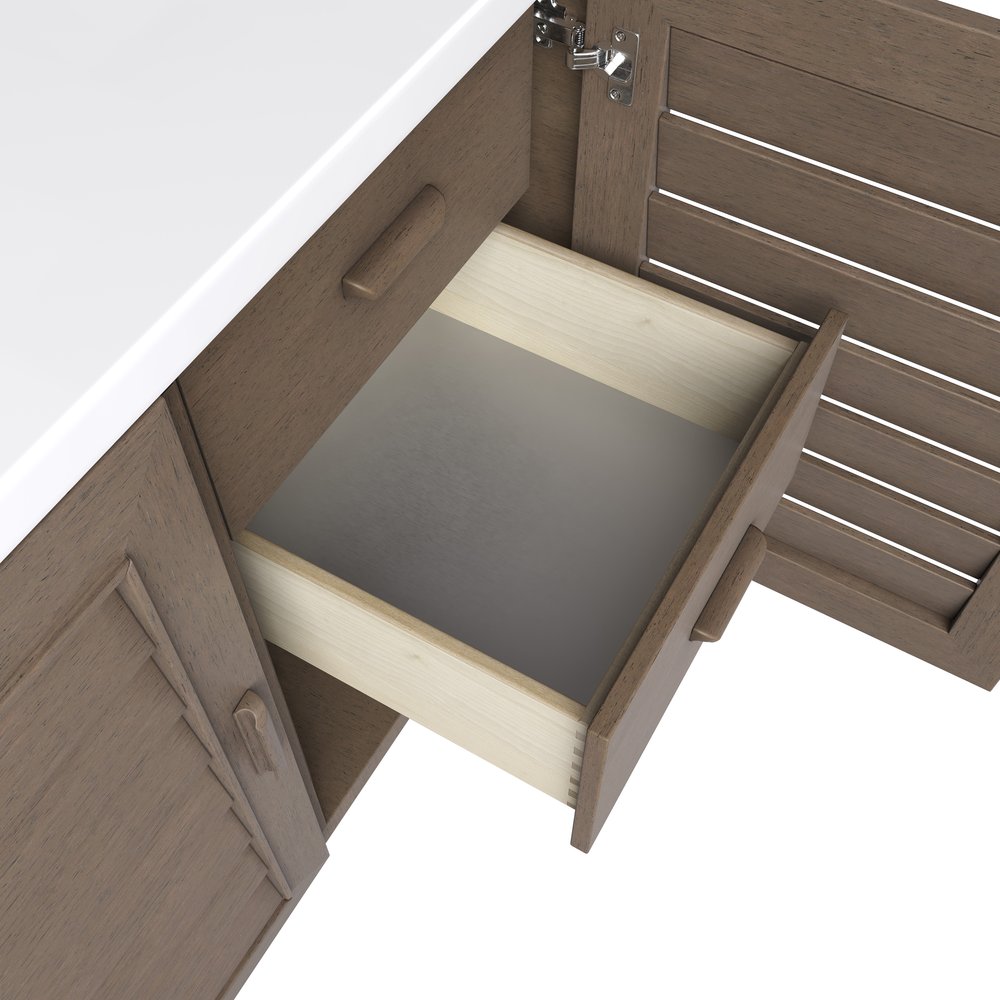 James Martin - Portland 60" Single Vanity Whitewashed Walnut w/ 3 CM Lime Delight Silestone Top - 620-V60S-WW-3LDL view 13