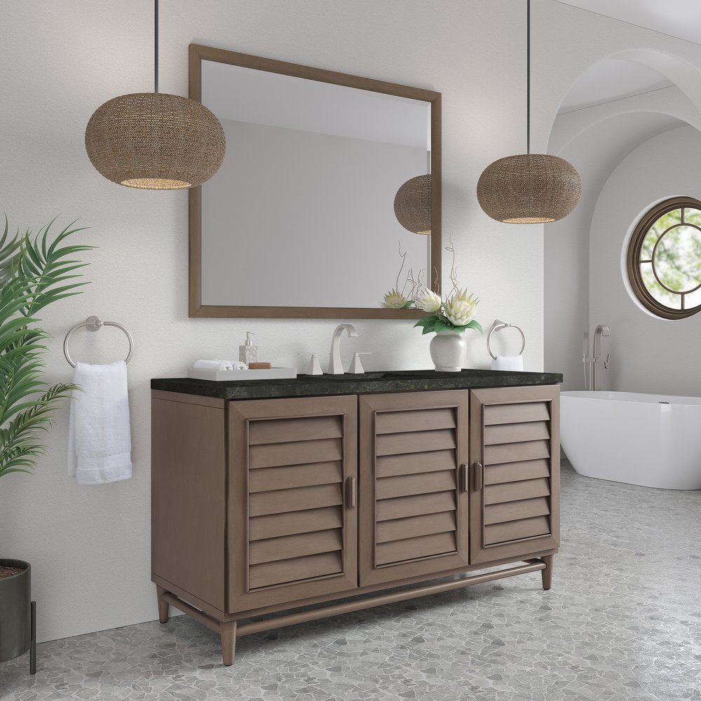 James Martin - Portland 60" Single Vanity, Whitewashed Walnut, w/ 3 CM Phantome Eclos Top - 620-V60S-WW-3PHT view 4