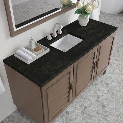 James Martin - Portland 60" Single Vanity, Whitewashed Walnut, w/ 3 CM Phantome Eclos Top - 620-V60S-WW-3PHT view 8