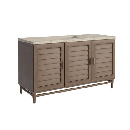 James Martin - Portland 60" Single Vanity, Whitewashed Walnut, w/ 3 CM Tajnar Eclos Top - 620-V60S-WW-3TJR view 11