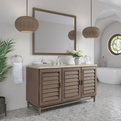 James Martin - Portland 60" Single Vanity, Whitewashed Walnut, w/ 3 CM Tajnar Eclos Top w/FreePower Wireless Charger - 620-V60S-WW-FTJR view 4