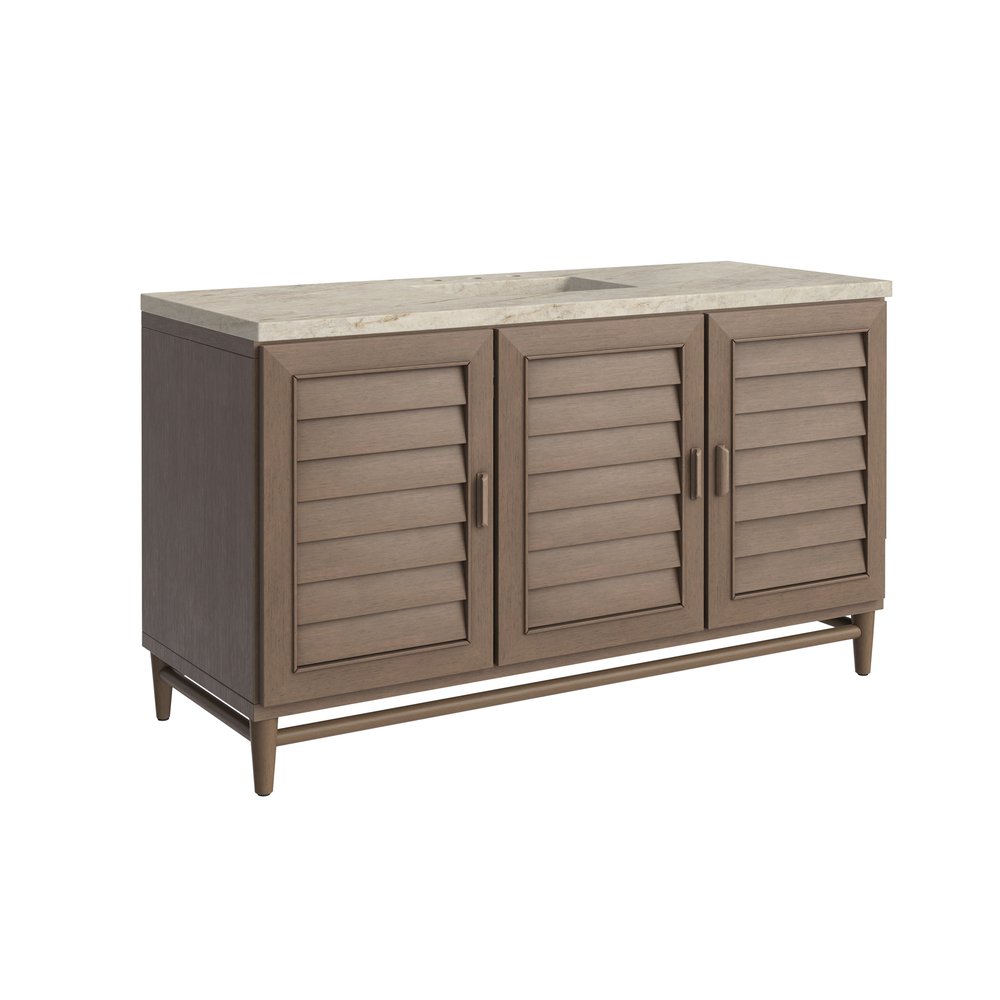 James Martin - Portland 60" Single Vanity, Whitewashed Walnut, w/ 3 CM Tajnar Eclos Top w/FreePower Wireless Charger - 620-V60S-WW-FTJR view 12
