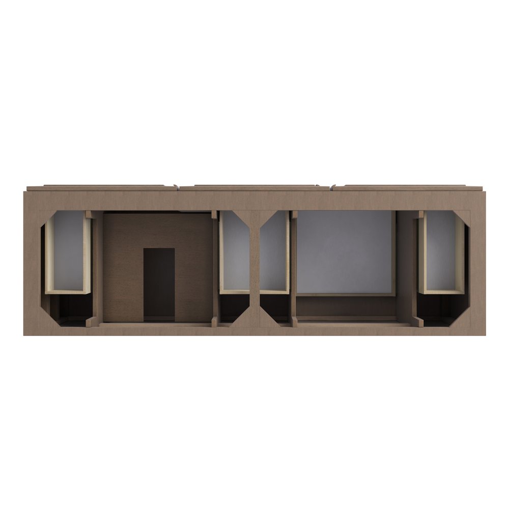 James Martin - Portland 72" Double Vanity Cabinet, Whitewashed Walnut - 620-V72-M-WW view 2