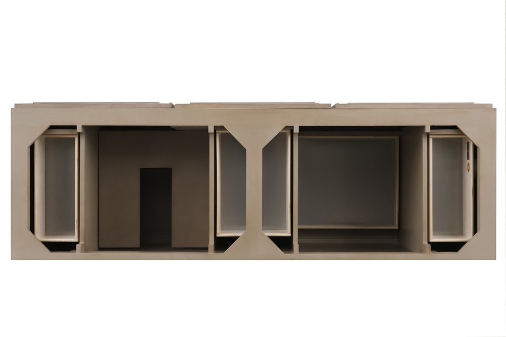 James Martin - Portland 72" Double Vanity Whitewashed Walnut w/ 3 CM Charcoal Soapstone Silestone Top - 620-V72-WW-3CSP view 6