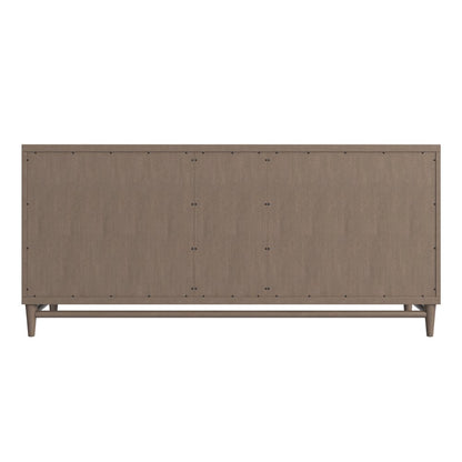 James Martin - Portland 72" Double Vanity Whitewashed Walnut w/ 3 CM Victorian Silver Silestone Top - 620-V72-WW-3VSL view 8