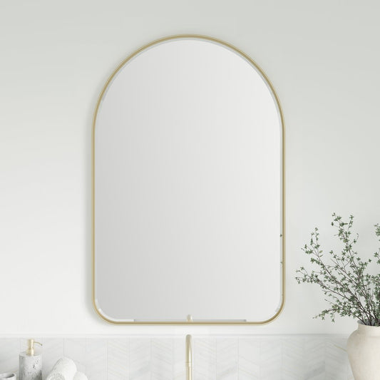James Martin - Rohe 24" Arched Mirror, Champagne Brass - 715-MA24-CB view 2