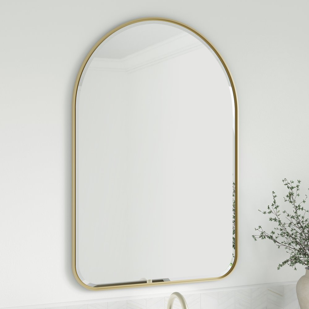 James Martin - Rohe 24" Arched Mirror, Champagne Brass - 715-MA24-CB view 4