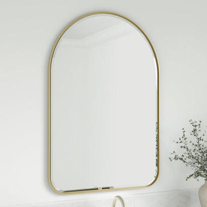 James Martin - Rohe 24" Arched Mirror, Champagne Brass - 715-MA24-CB view 4