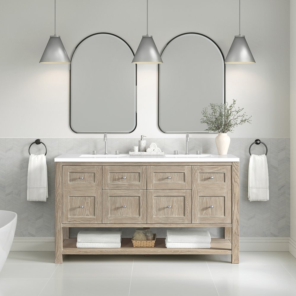 James Martin - Rohe 24" Arched Mirror, Matte Black - 715-MA24-MB view 3