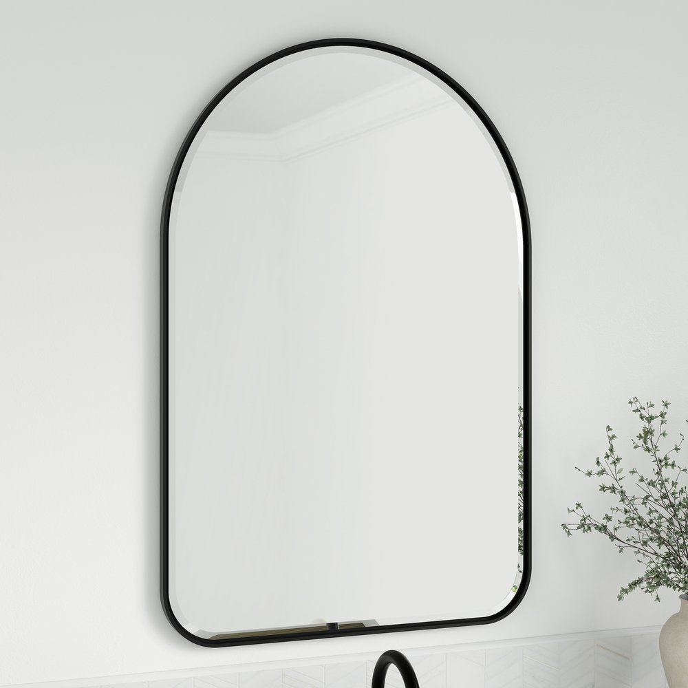 James Martin - Rohe 24" Arched Mirror, Matte Black - 715-MA24-MB view 4
