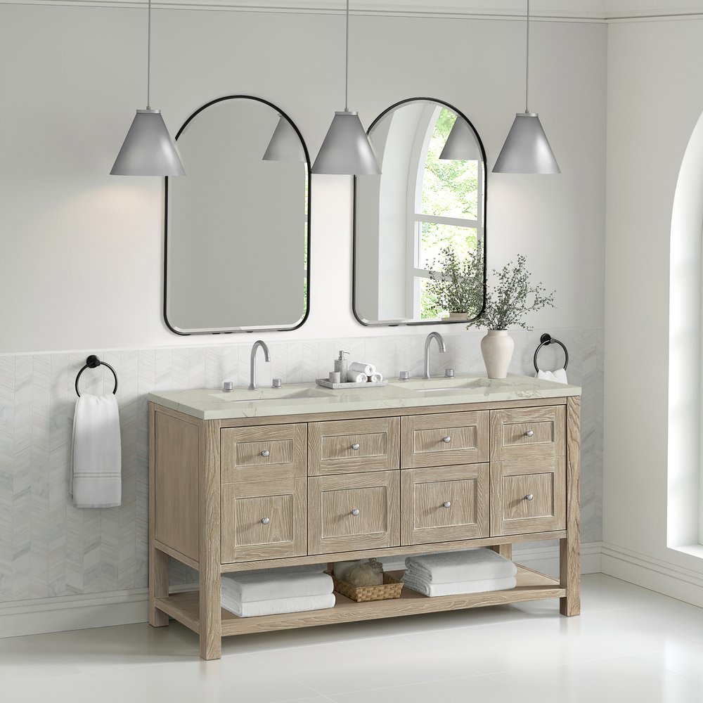 James Martin - Rohe 24" Arched Mirror, Matte Black - 715-MA24-MB view 5