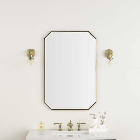 James Martin - Rohe 24" Octagonal Mirror, Champagne Brass - 715-MO24-CB view 2