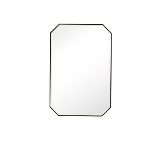 James Martin - Rohe 24" Octagonal Mirror, Matte Black - 715-MO24-MB view 1