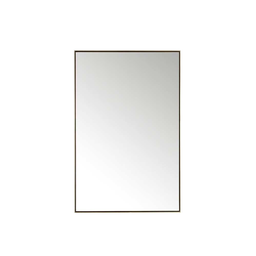 James Martin - Rohe 26" Rectangular Mirror, Champagne Brass - 715-M26-CB view 1