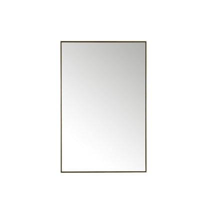 James Martin - Rohe 26" Rectangular Mirror, Champagne Brass - 715-M26-CB view 1