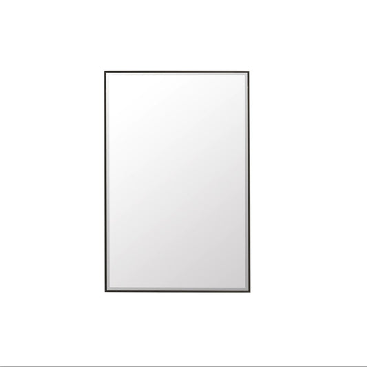 James Martin - Rohe 26" Rectangular Mirror, Matte Black - 715-M26-MB view 1
