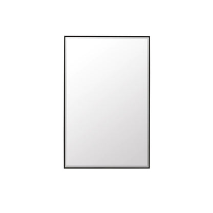 James Martin - Rohe 26" Rectangular Mirror, Matte Black - 715-M26-MB view 2