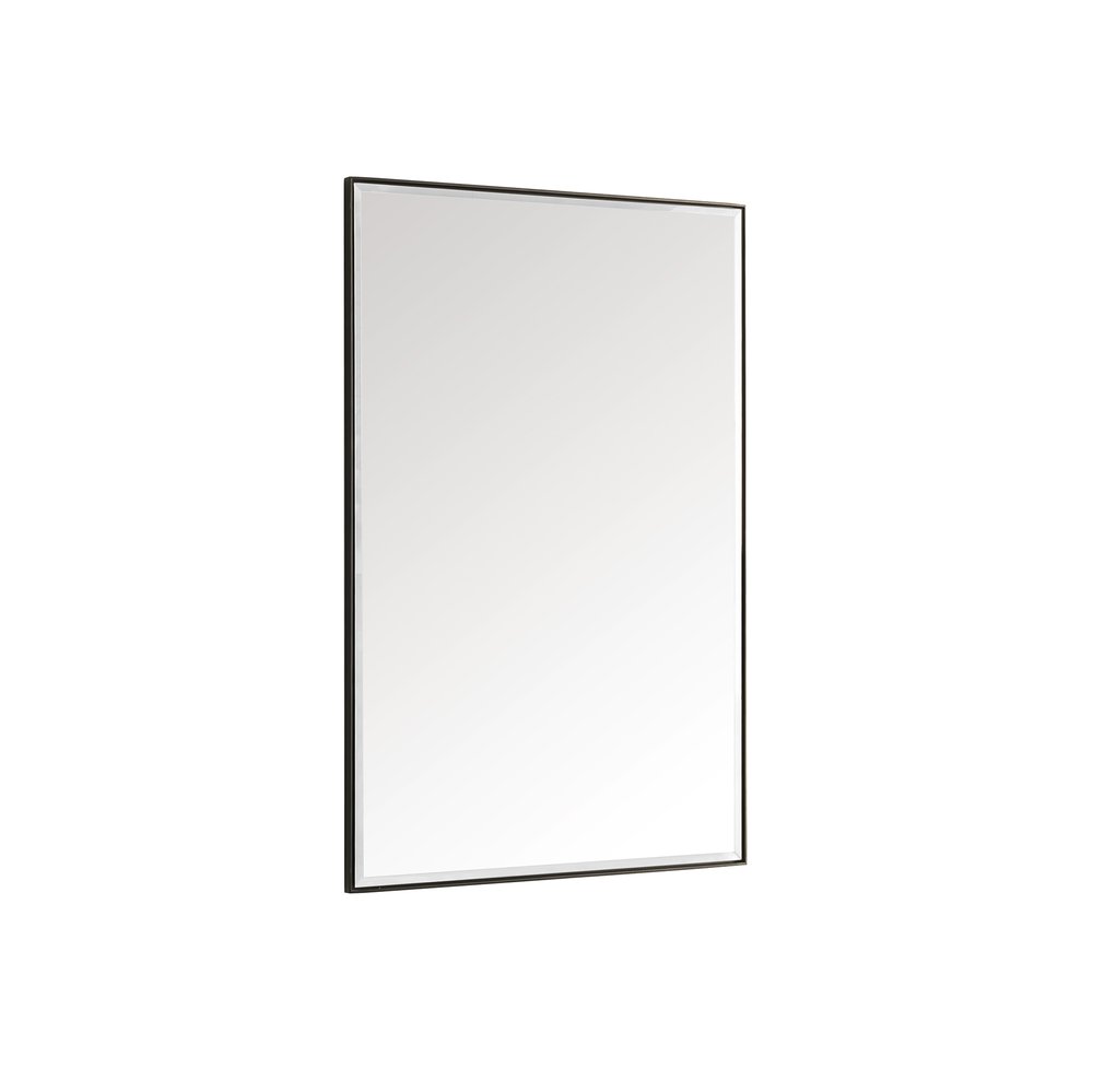 James Martin - Rohe 26" Rectangular Mirror, Matte Black - 715-M26-MB view 7