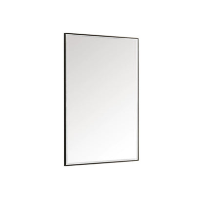 James Martin - Rohe 26" Rectangular Mirror, Matte Black - 715-M26-MB view 7