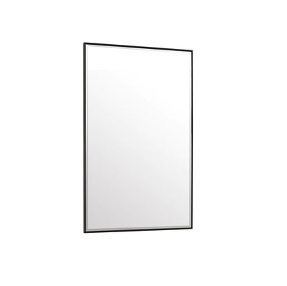 James Martin - Rohe 26" Rectangular Mirror, Matte Black - 715-M26-MB view 8
