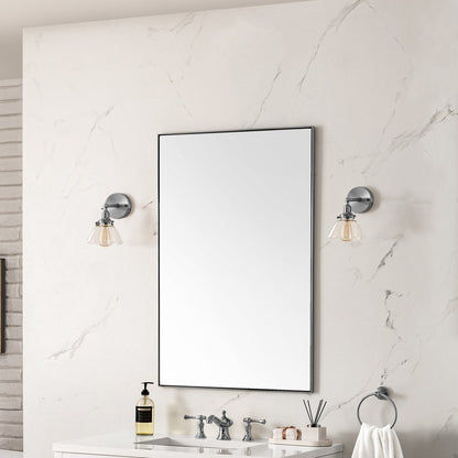 James Martin - Rohe 26" Rectangular Mirror, Satin Nickel - 715-M26-SN view 3
