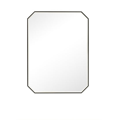 James Martin - Rohe 30" Octagonal Mirror, Matte Black - 715-MO30-MB view 1
