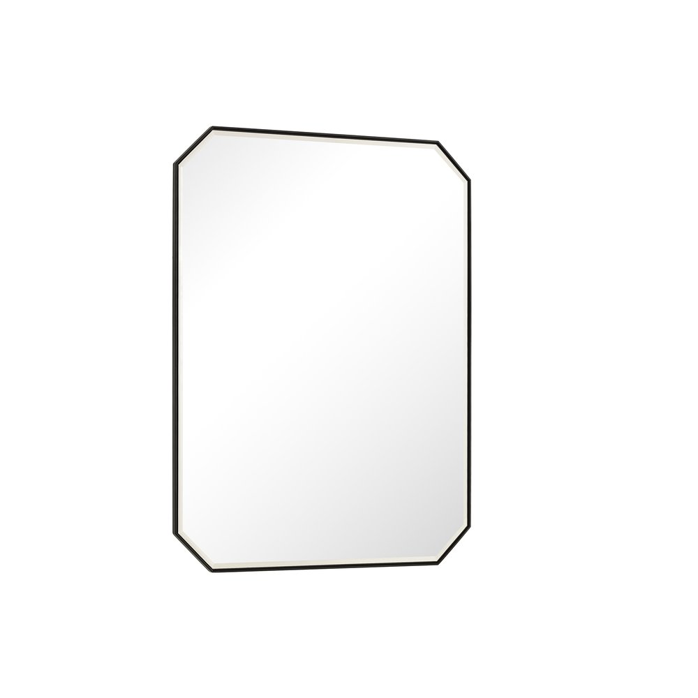 James Martin - Rohe 30" Octagonal Mirror, Matte Black - 715-MO30-MB view 4