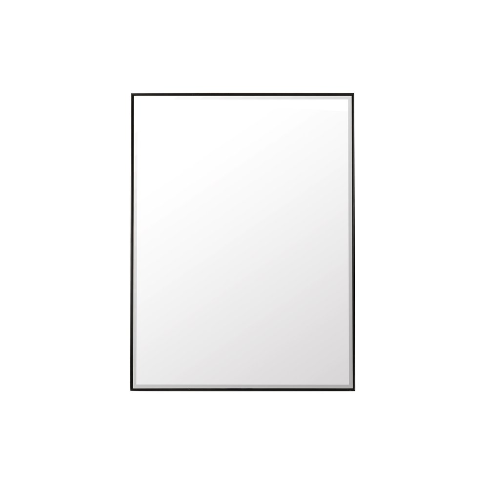 James Martin - Rohe 30" Rectangular Mirror, Matte Black - 715-M30-MB view 1